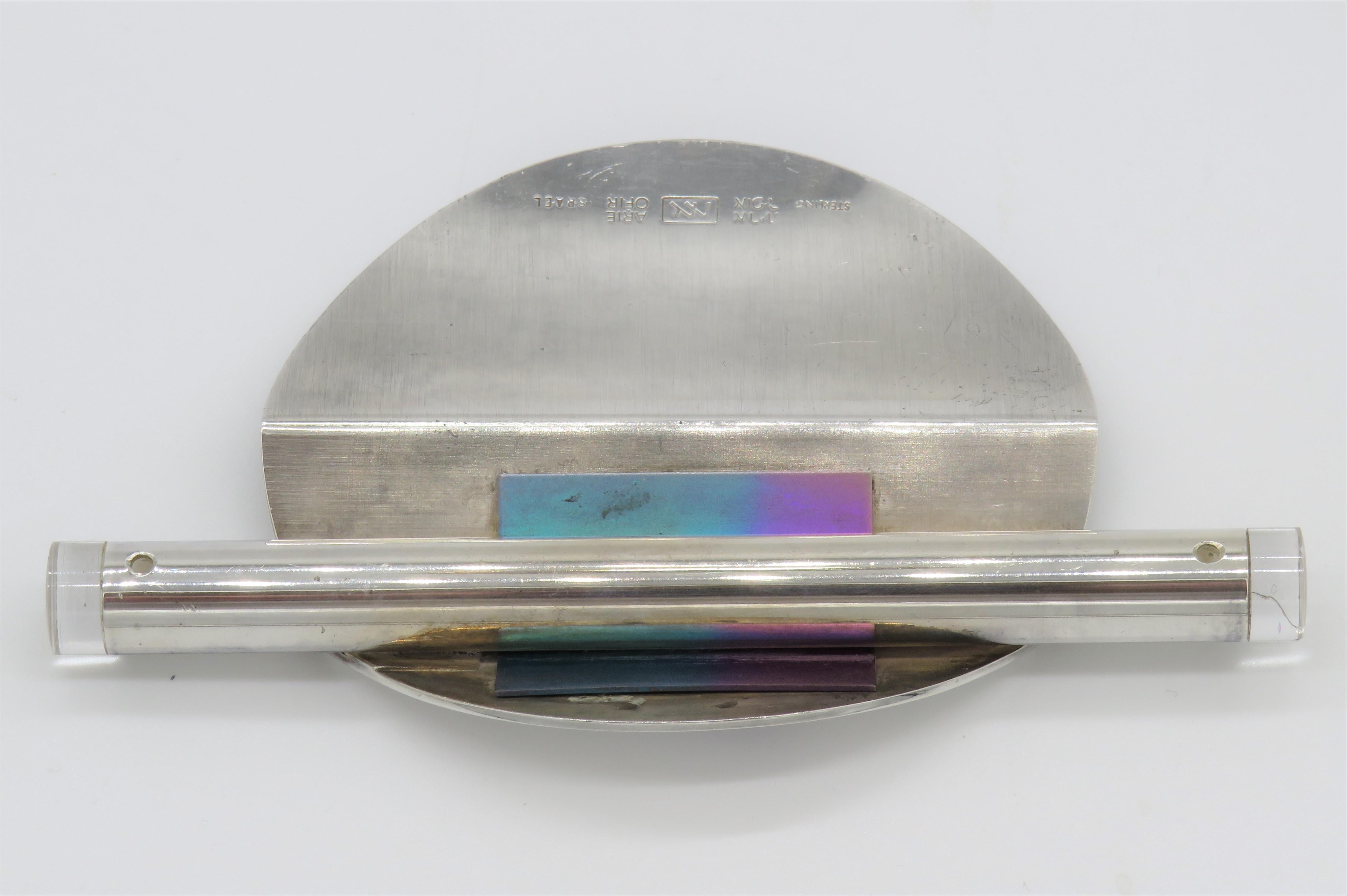 20th Century Modern Israeli Silver Mezuzah by Arie Ofir