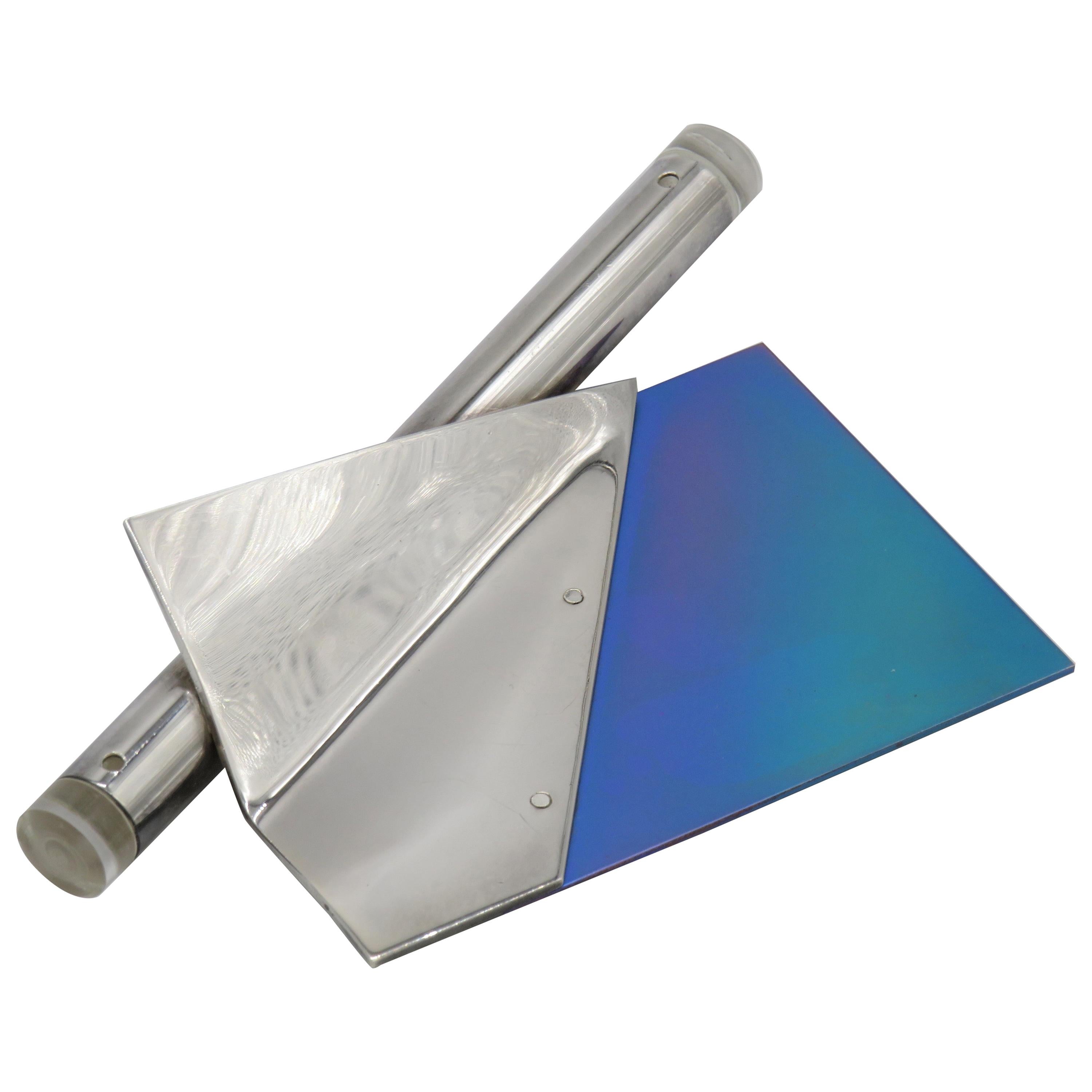 Modern Israeli Silver Mezuzah Case by Arie Ofir