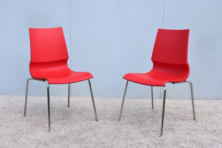 Modern Italia MarCo Maran for Maxdesign Red Ricciolina Dining Chairs, a  Pair For Sale at 1stDibs | maxdesign furniture