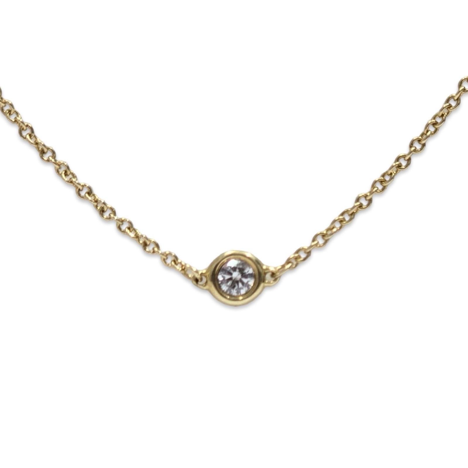 Collar italiano moderno con estación de bisel de diamantes de 1,05 qt de oro de 14k en venta 1