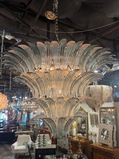 Moderne italienische 2 Tone Murano Glas Palm Kronleuchter