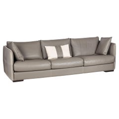 Modern Italian “Alfred” 3-Seater Leather Sofa by Gamma Arredamenti