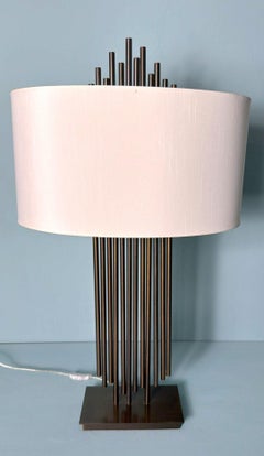 Modern Italian Art Deco Style Table Lamp With Lampshade
