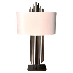 Modern Italian Art Deco Style Table Lamp With Lampshade