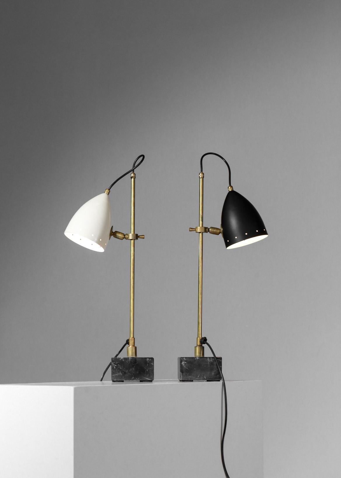 Lampe de chevet ou de bureau italienne moderne en marbre de style vintage Sofia en vente 4