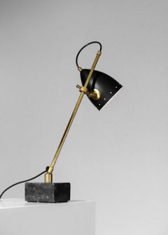 Modern Italian Bedside or Desk Lamp in a Vintage Style Marble " Sofia "