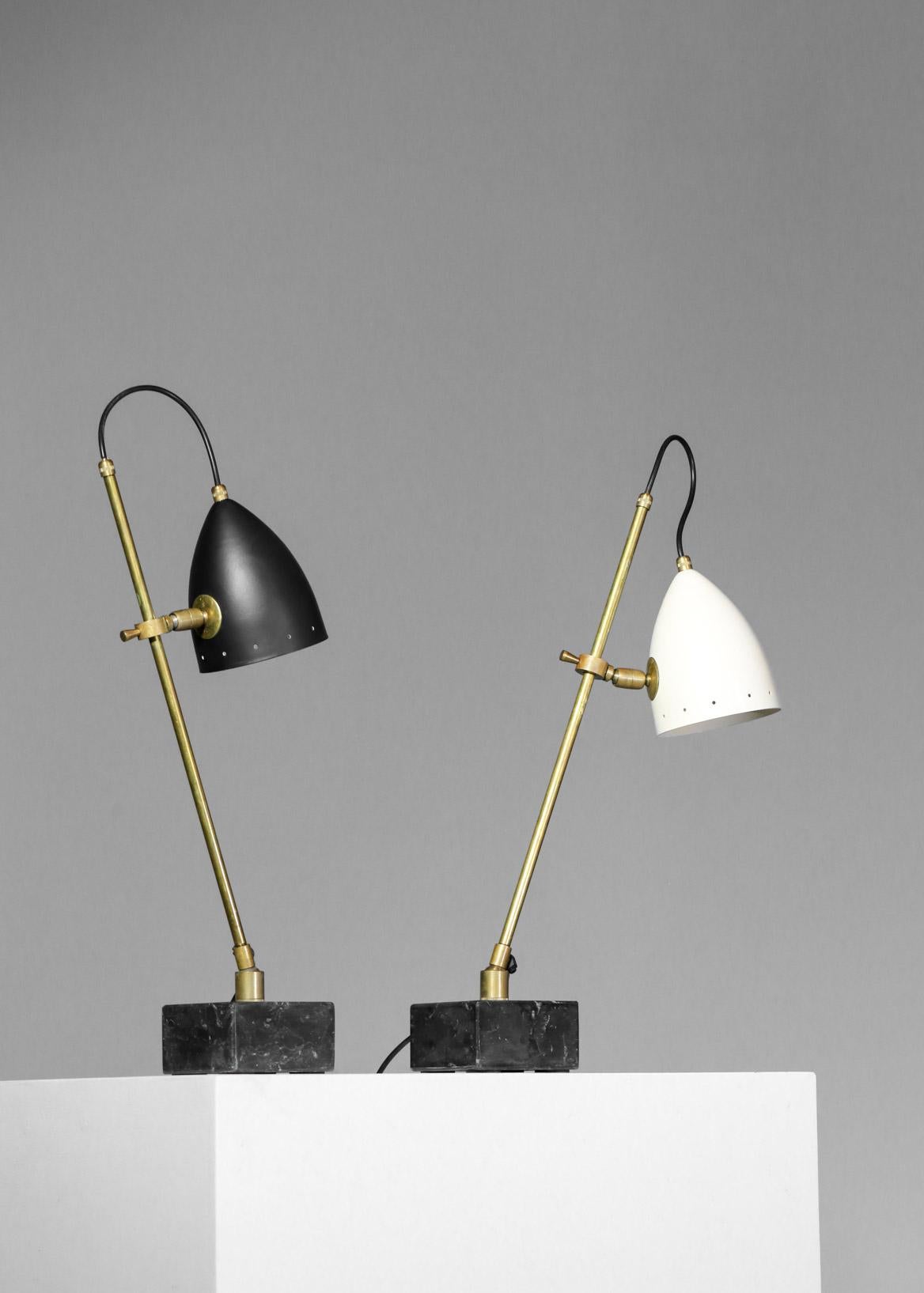 Lampe de chevet ou de bureau italienne moderne en marbre de style vintage Sofia en vente 5