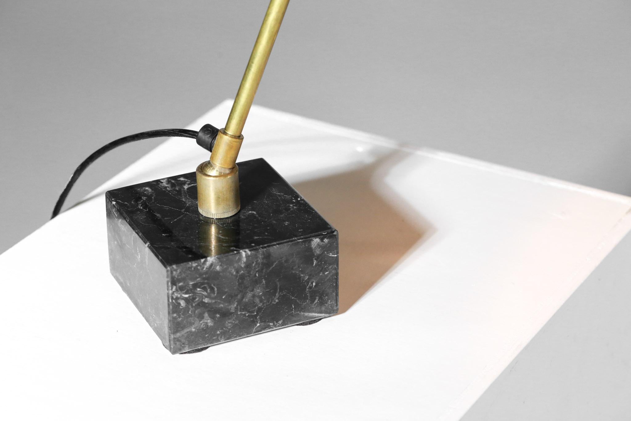 Contemporary Modern Italian Bedside or Desk Lamp in a Vintage Style Marble 