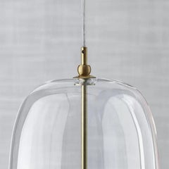 Modern Italian Borosilicate Glass Suspension Lamp from Bontempi Collection