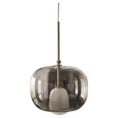 Modern Italian Borosilicate Glass Suspension Lamp from Bontempi Collection