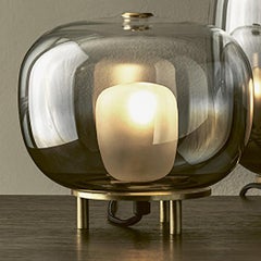 Modern Italian Borosilicate Glass Table Lamp from Bontempi Collection