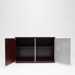 Modern Italian Cabinet with Metal Door Panel