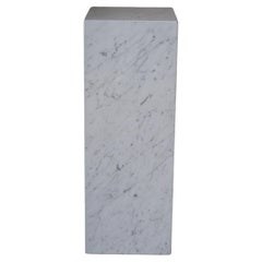 Used Modern Italian Carrara Marble Pedestal 