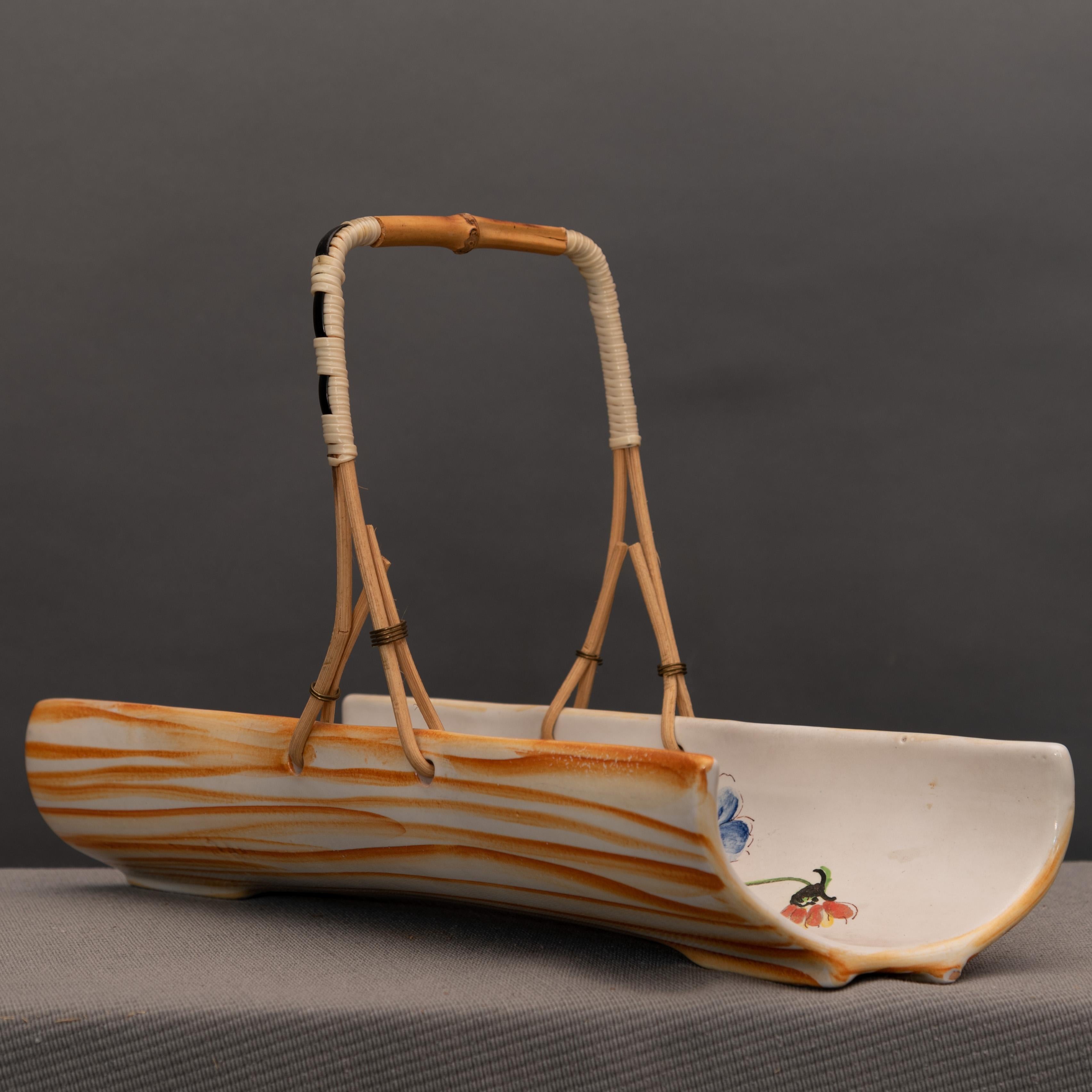 Mid-20th Century Modern Italian Ceramic Tray from Rometti Umbertide