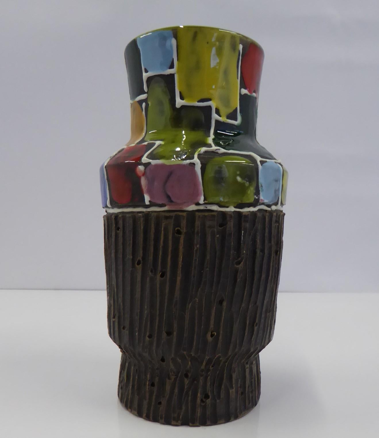 Mid-Century Modern Modern Italian Ceramic Vase by Fratelli Fanciullacci Bitossi, 1960s