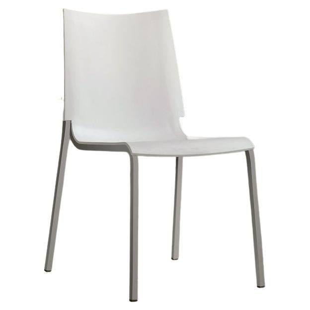 Moderner italienischer Stuhl aus lackiertem Metall und Polypropylen, Bontempi-Kollektion