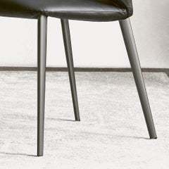 Modern Italian Chair with Metal Frame and Upholstered Seat, Bontempi Collection