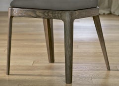 Modern Italian Chair with Wooden Frame and Upholstered Seat, Bontempi Collection