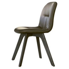Chaise italienne moderne avec cadre en bois et assise tapissée - Collection Bontempi
