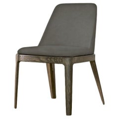 Modern Italian Chair with Wooden Frame and Upholstered Seat, Bontempi Collection