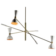 Modern Italian Chandelier "Amalia" in the Style of Stilnovo