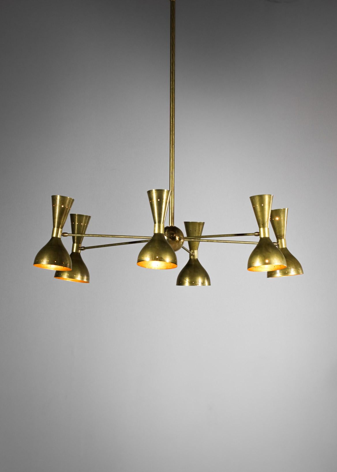 Mid-Century Modern Modern Italian Chandelier 