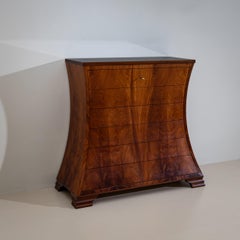 Modern Italian Chest of Drawers in Trapezoidal Form, Late 20th Century