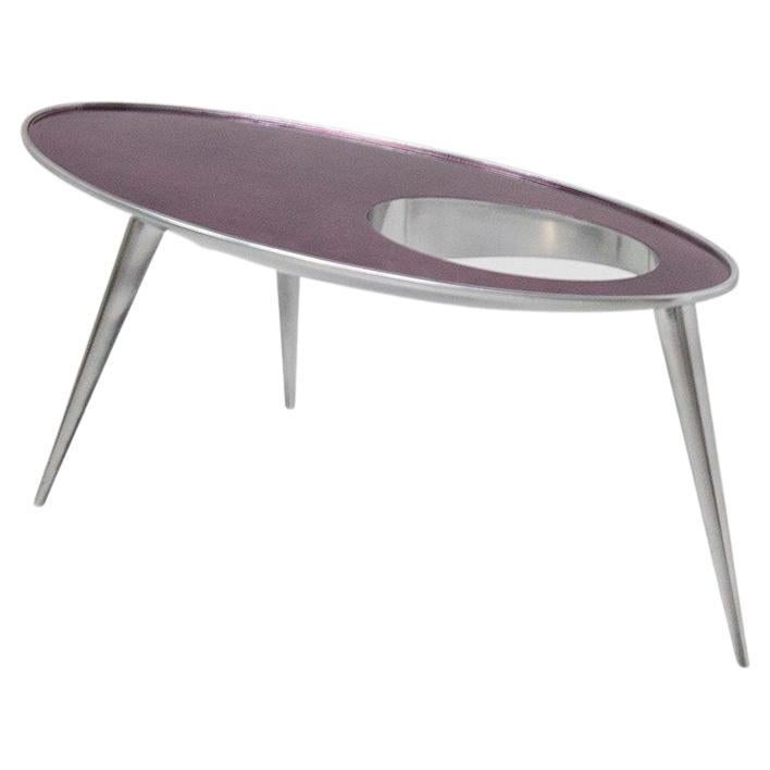Modern Italian Coffee Table by Bomber Bax with Metallised Paints For Sale