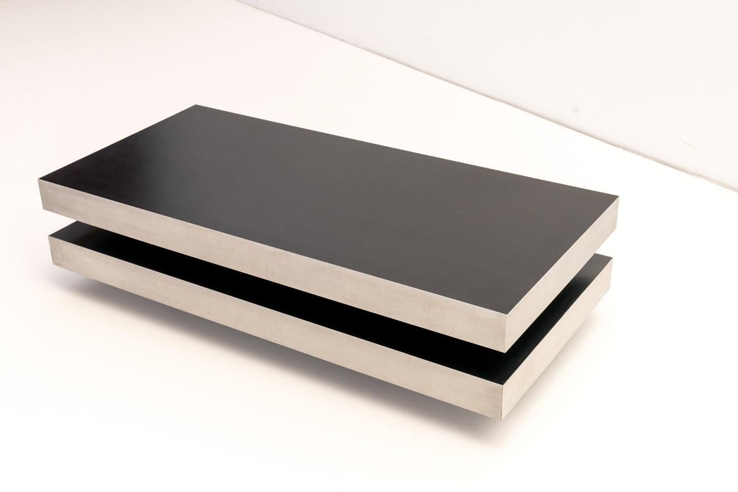 Aluminium Table basse italienne moderne en vente