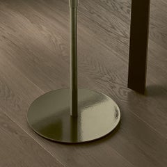 Modern Italian Coffee Table with Metal Frame and Glass Top, Bontempi Casa