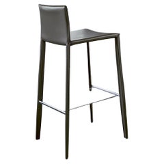 Tabouret italien moderne entièrement rembourré de la collection Bontempi Casa