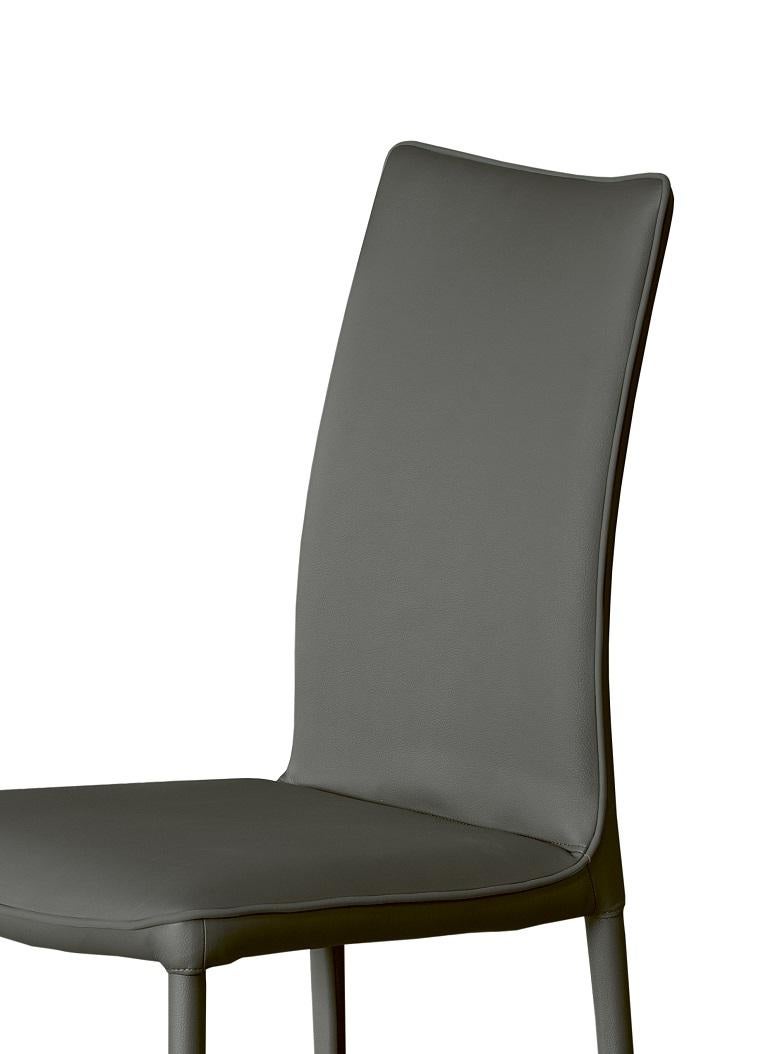 Other Modern Italian Completly Upholstered Eco Leather Chair-Bontempi Casa Collection For Sale