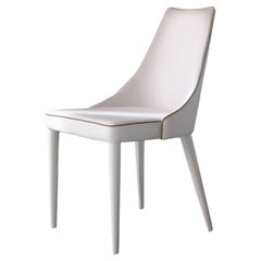 Modern Italian Completly Upholstered Eco Leather Chair-Bontempi Casa Collection
