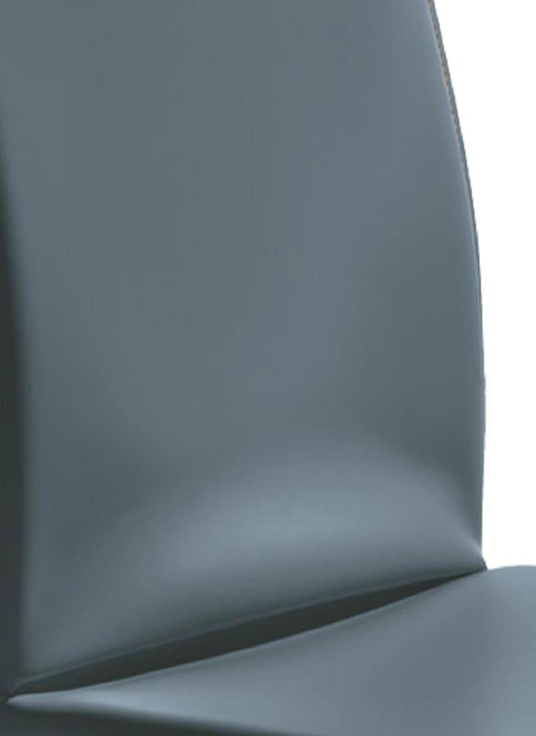 Autre Chaise italienne moderne et complètement tapissée en cuir de peau -Bontempi Casa Collection en vente