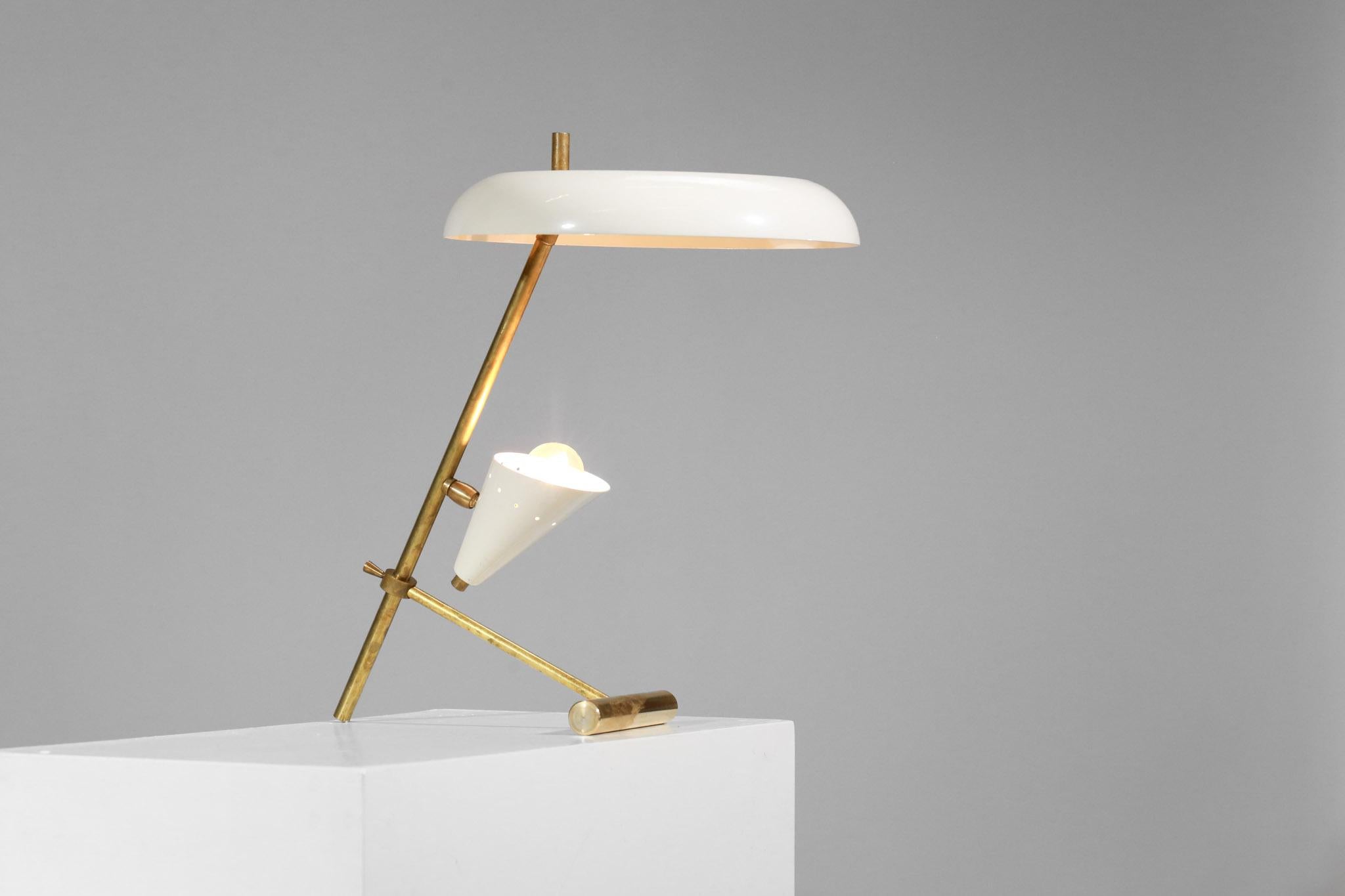 Laiton Lampe de bureau italienne moderne de style Philipps « Diana » en vente