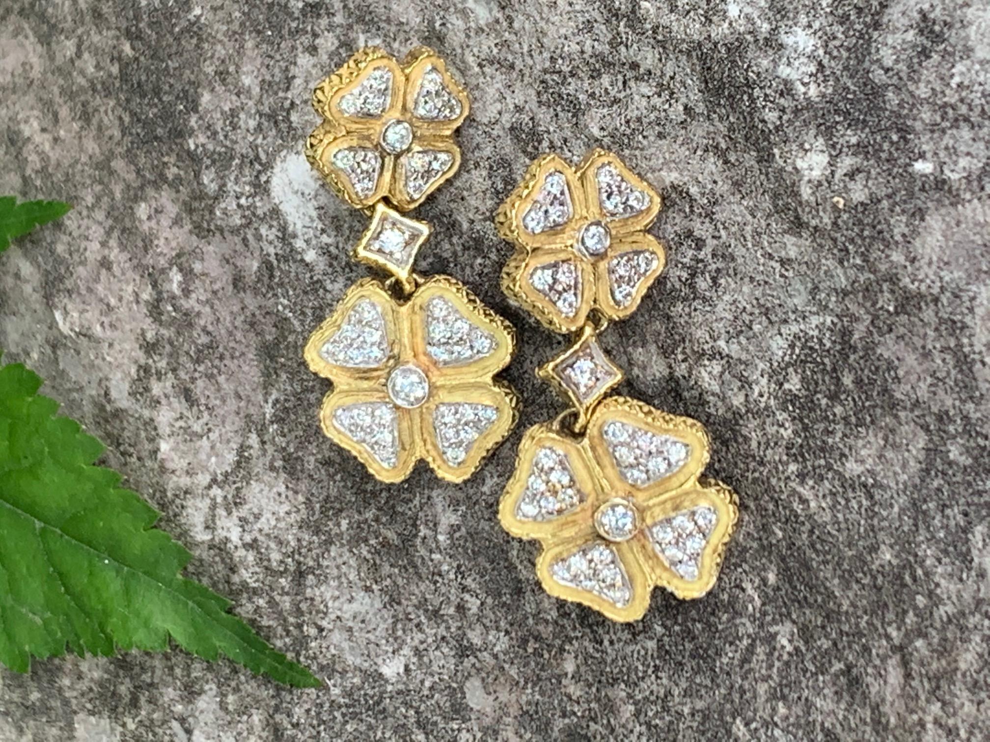 italian diamond earrings