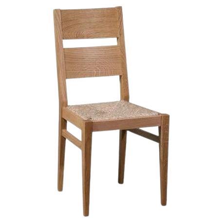 Modern Italian Durmast, Rush Seating Dining Chairs For Sale