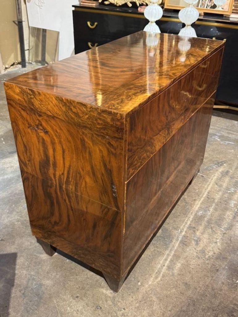 Modern Italian Exotic Veneer Commodes For Sale 1