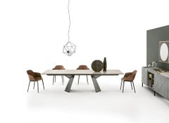 Modern Italian Extendible Superceramic Table, Bontempi Collection