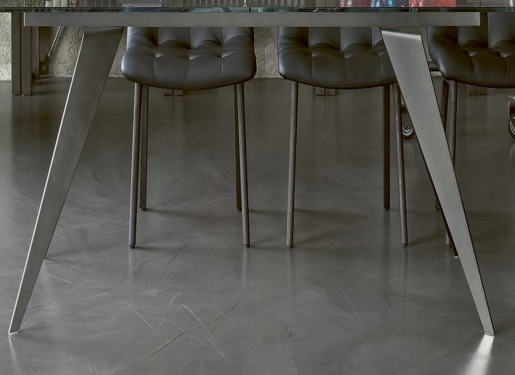 table en verre extensible design italien