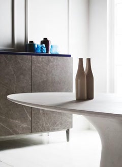 Modern Italian Fixed Table in Concrete, Bontempi Collection