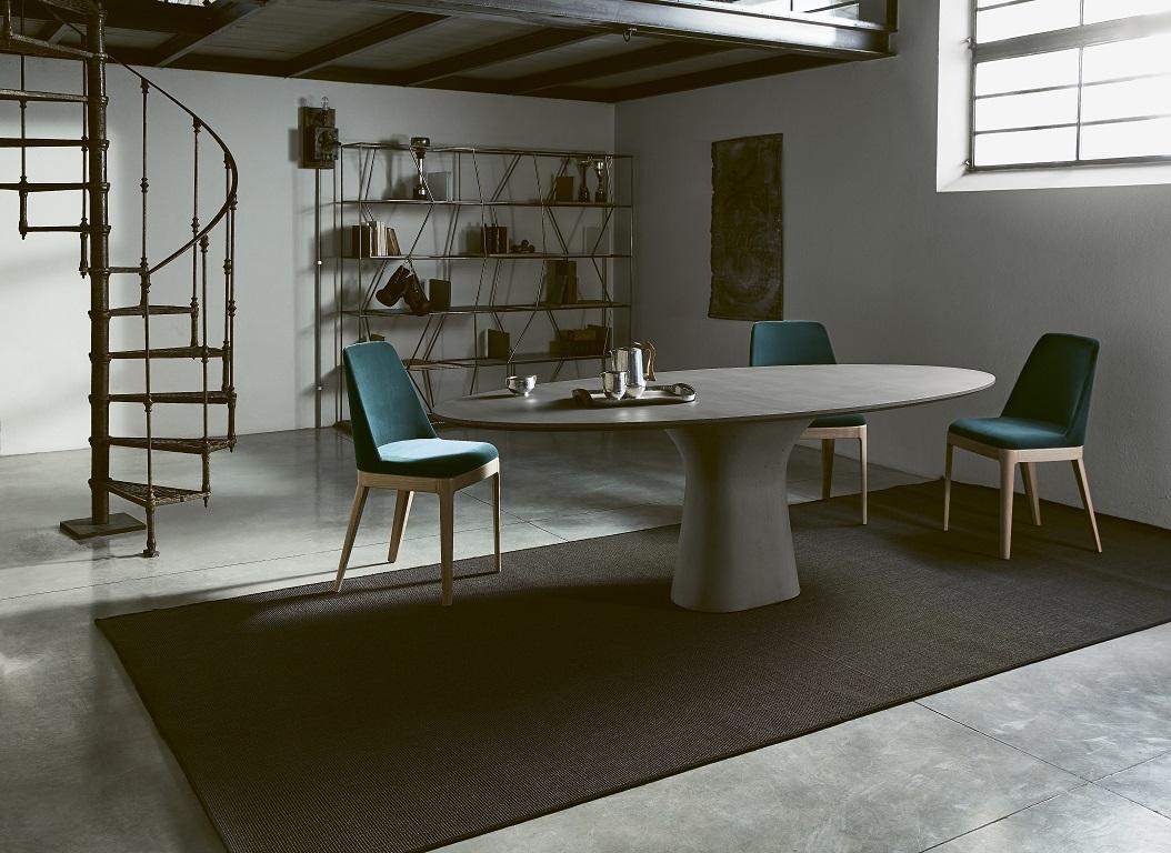 Other Modern Italian Fixed Table in Concrete, Bontempi Collection  For Sale