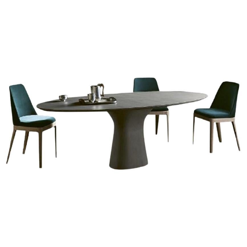 Table fixe italienne moderne en béton - Collection Bontempi 