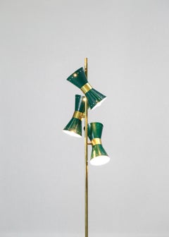 Modern Italian Floor Lamp "Chiara" with Three Vintage Style Diabolos
