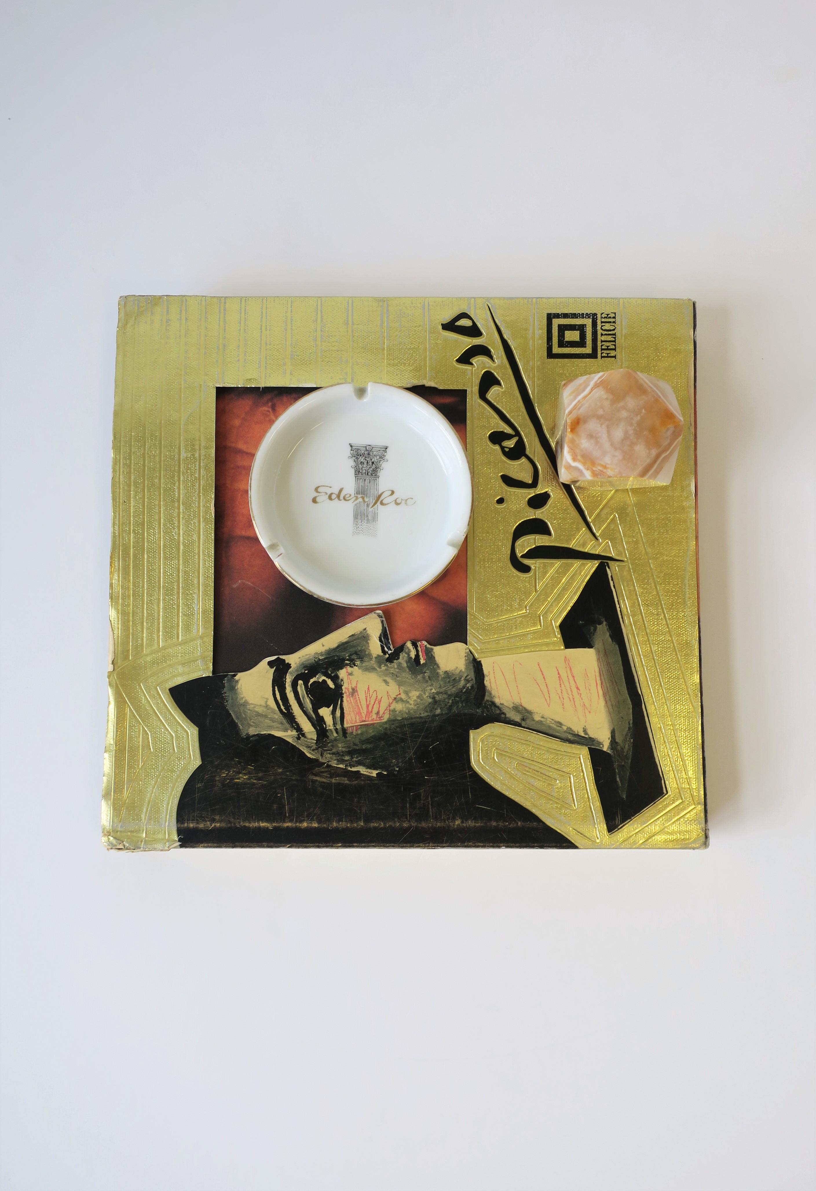 Italienischer Onyx-Marmor-Schreibtisch-Briefbeschwerer, Dekoratives Objekt, 1970er Jahre im Angebot 6
