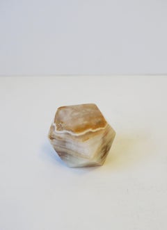 Italian Onyx Marble Desk Paperweight Decorative Object, 1970s