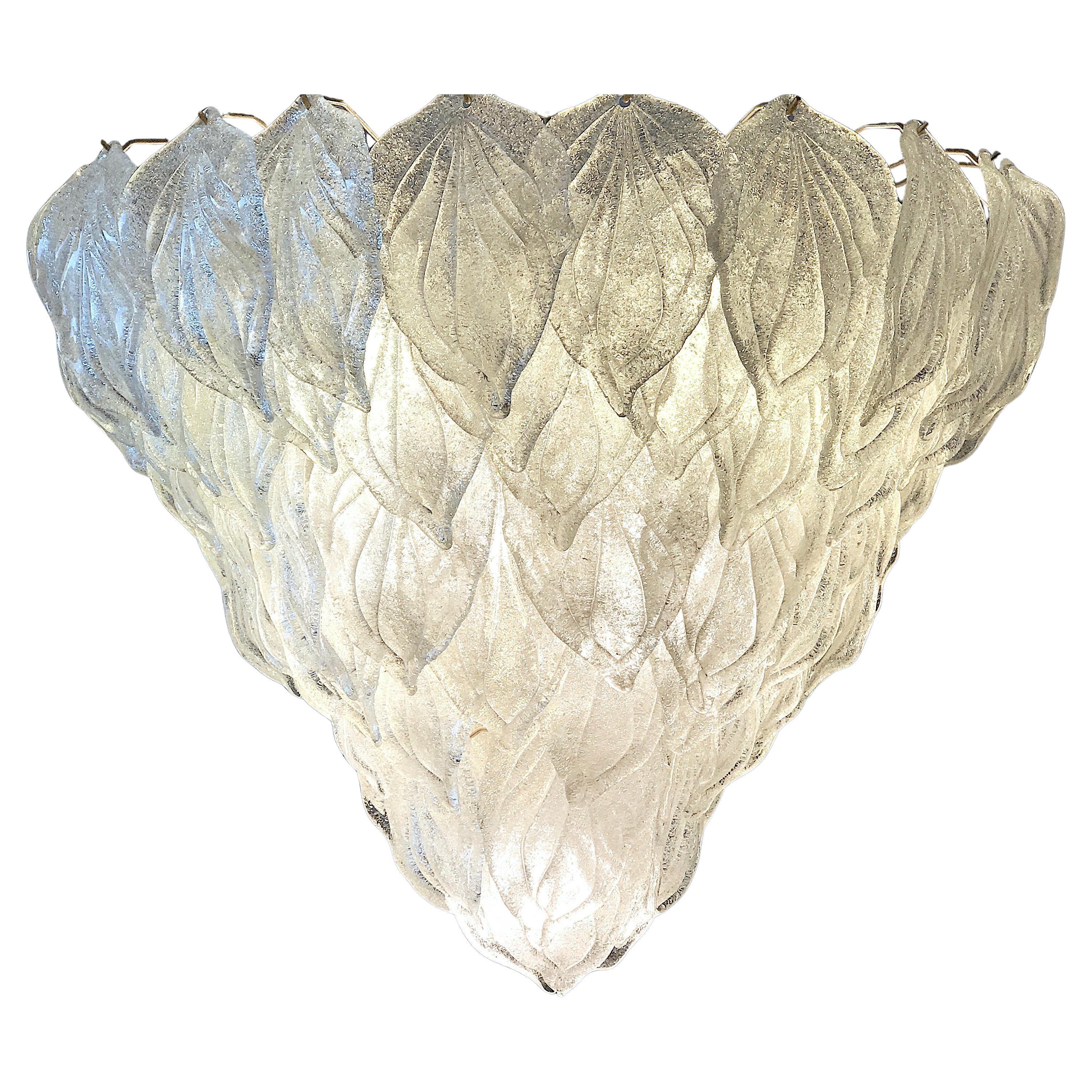 Lampadario Polar in vetro di Murano Modern Color ghiaccio, anni 
70 in vendita