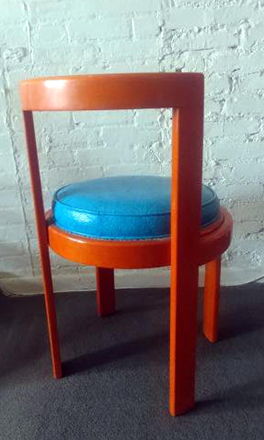 Modern Italian Lacquered Bentwood Chair Offered by La Porte In Good Condition For Sale In Southampton, NY