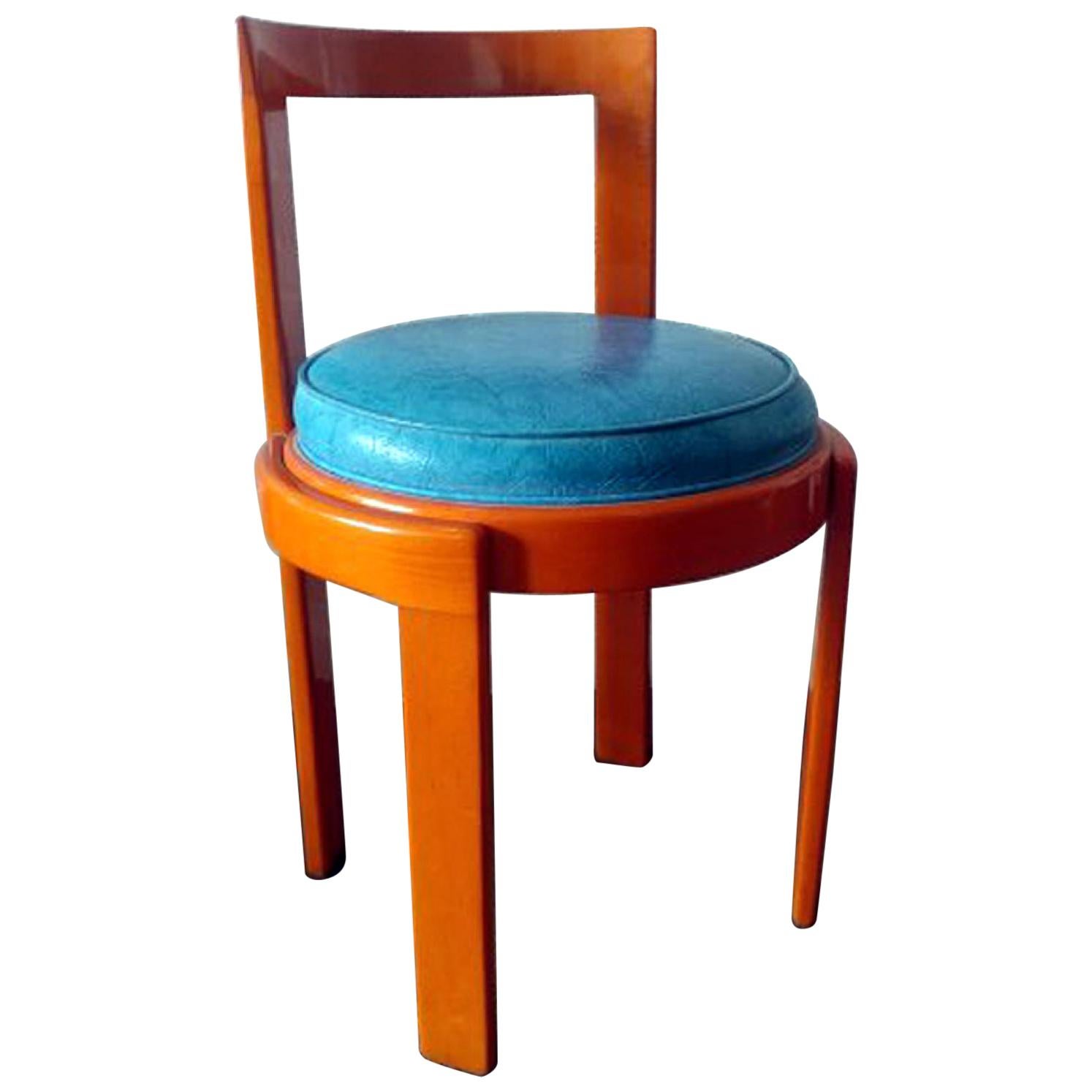 Modern Italian Lacquered Bentwood Chair Offered by La Porte For Sale