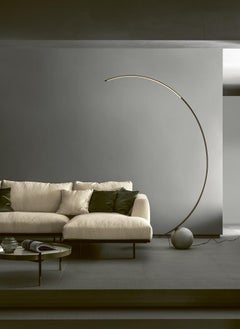 Modern Italian Lacquered Metal and Concrete Floor Lamp from Bontempi Collection